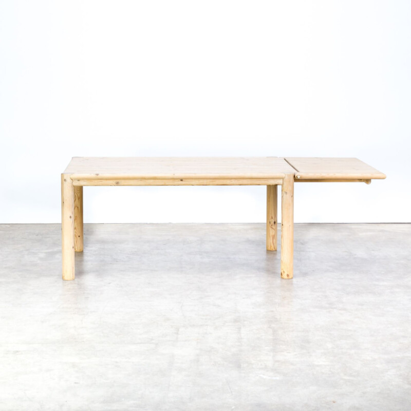 Vintage extendable dining table in pine wood by Rainer Daumiller for Hirtshals Savvaerk