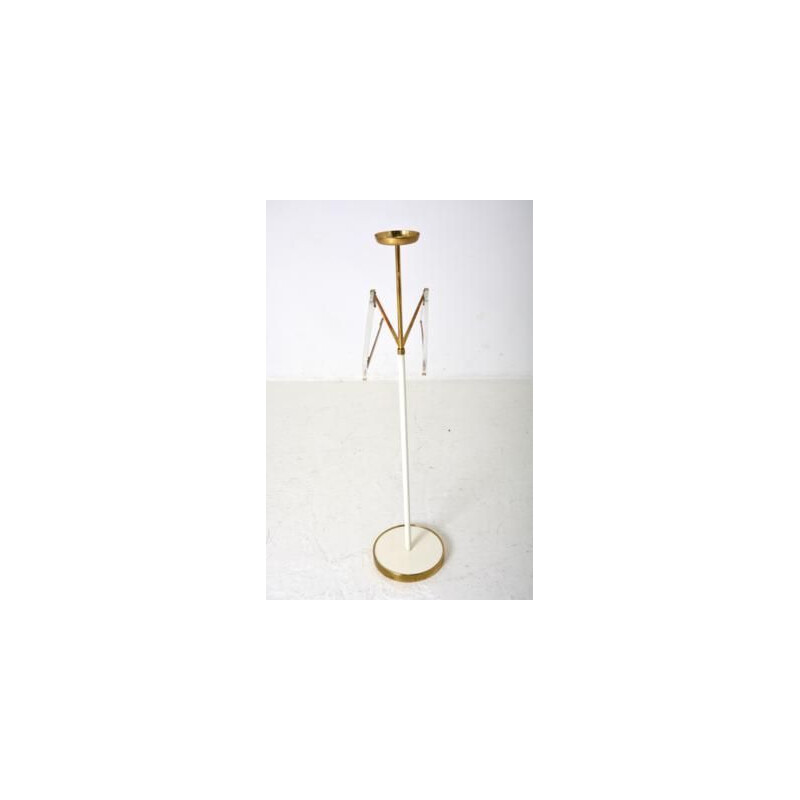 Vintage Scandinavian coat rack in brass