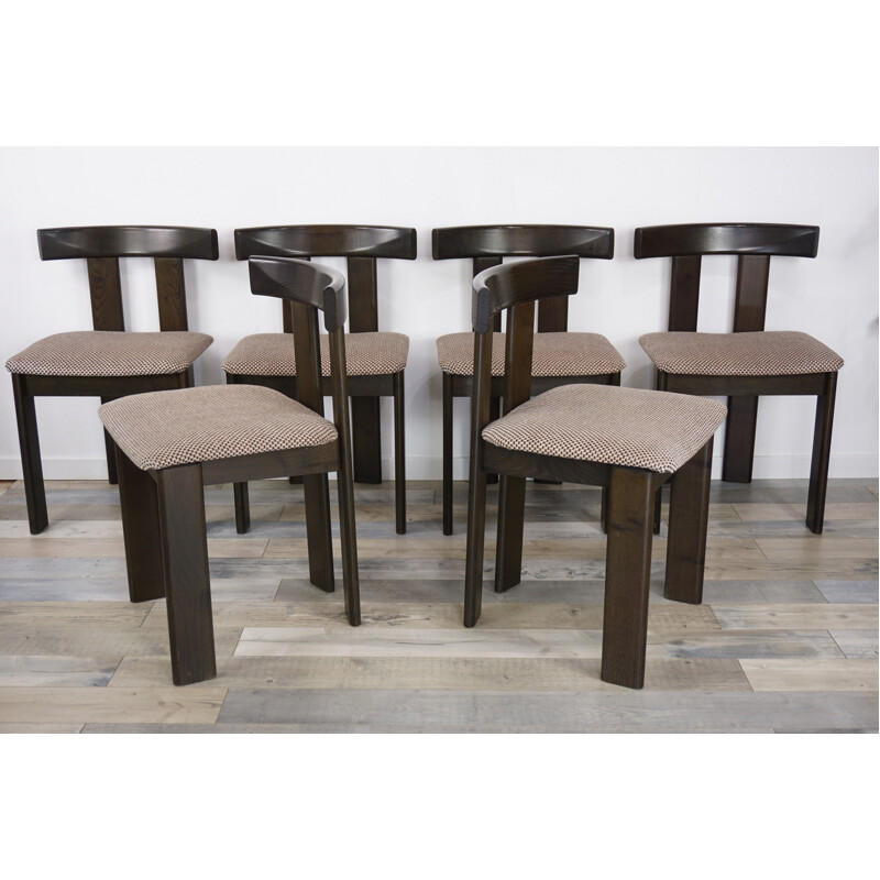 Set of 6 Italian chairs by Pinuccio Borgonovo for former