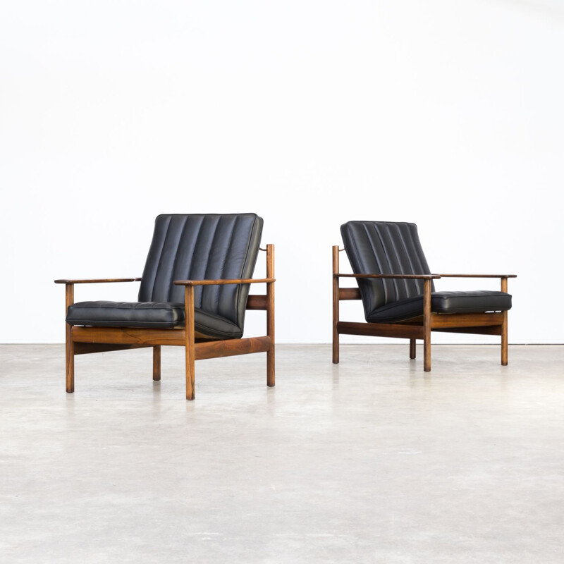 Set of 2 vintage lounge chairs par Sven Ivar Dysthe for Dokka