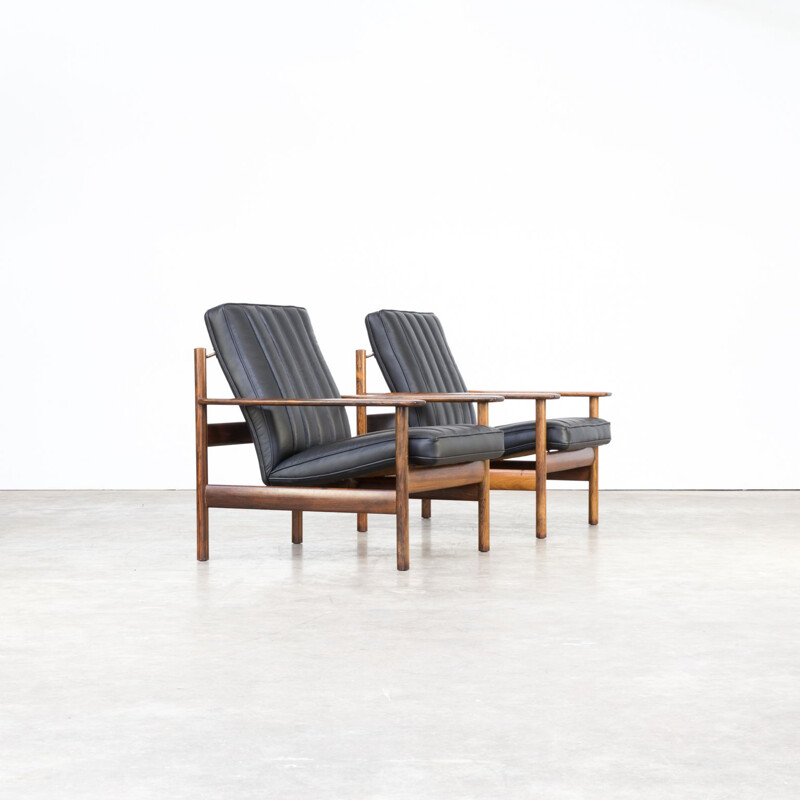 Set of 2 vintage lounge chairs par Sven Ivar Dysthe for Dokka