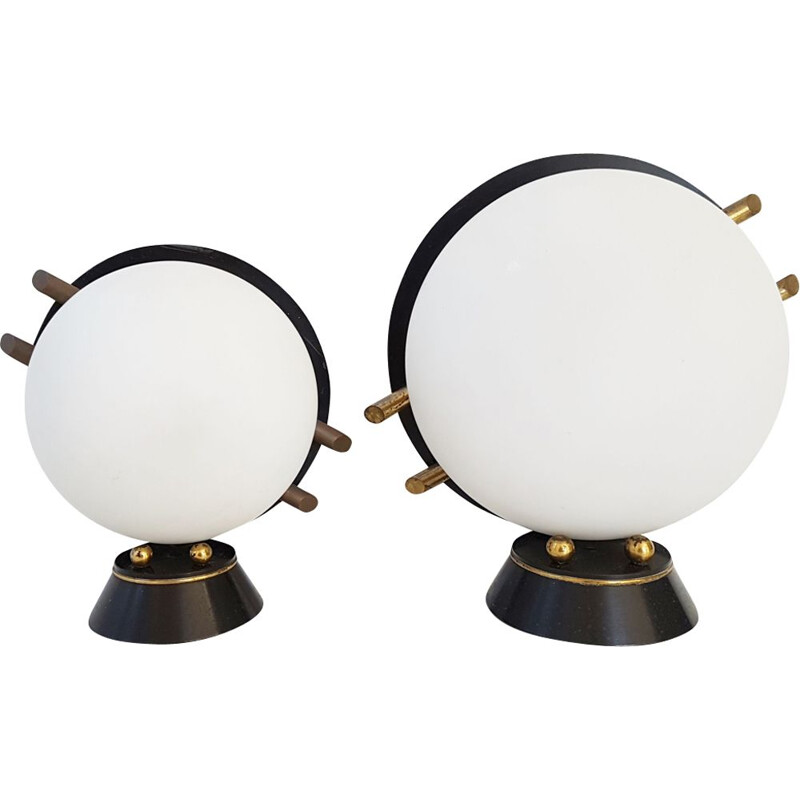 Pair of vintage lamps for Maison Arlus