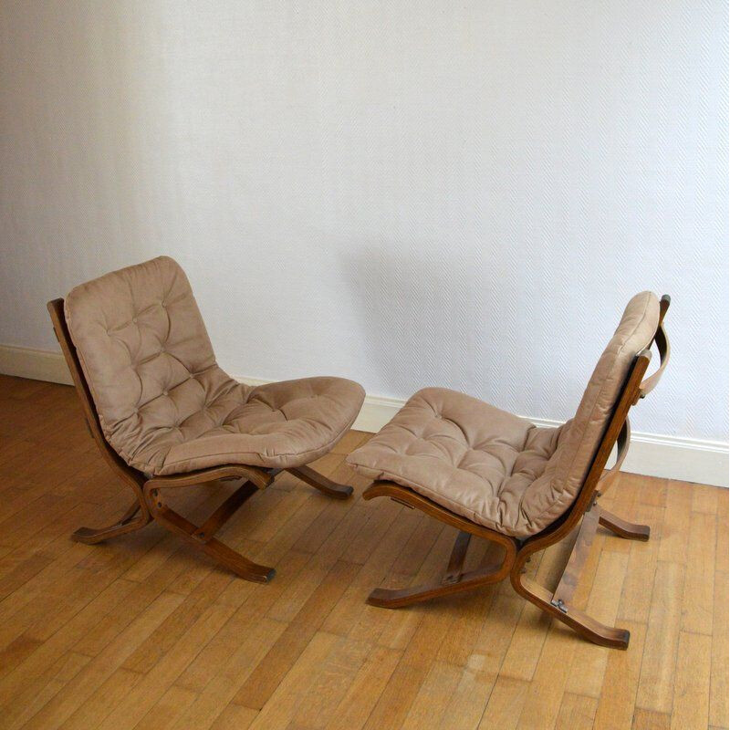 Suite de 2 fauteuils Siesta par Ingmar Relling pour Westnofa