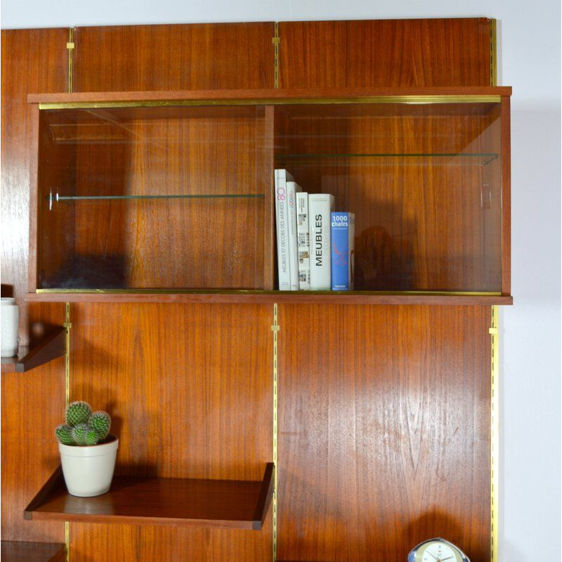 Vintage modular bookcase by Louis Paolozzi
