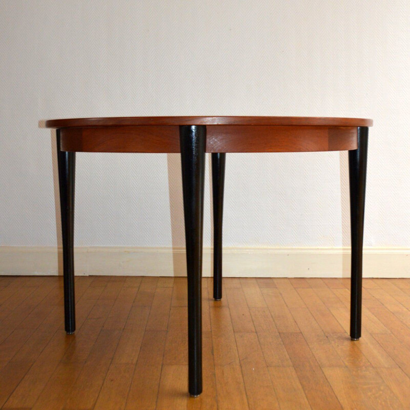 Vintage solid oak dining table