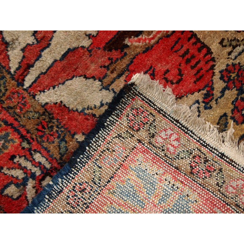 Vintage handmade Persian Malayer rug 