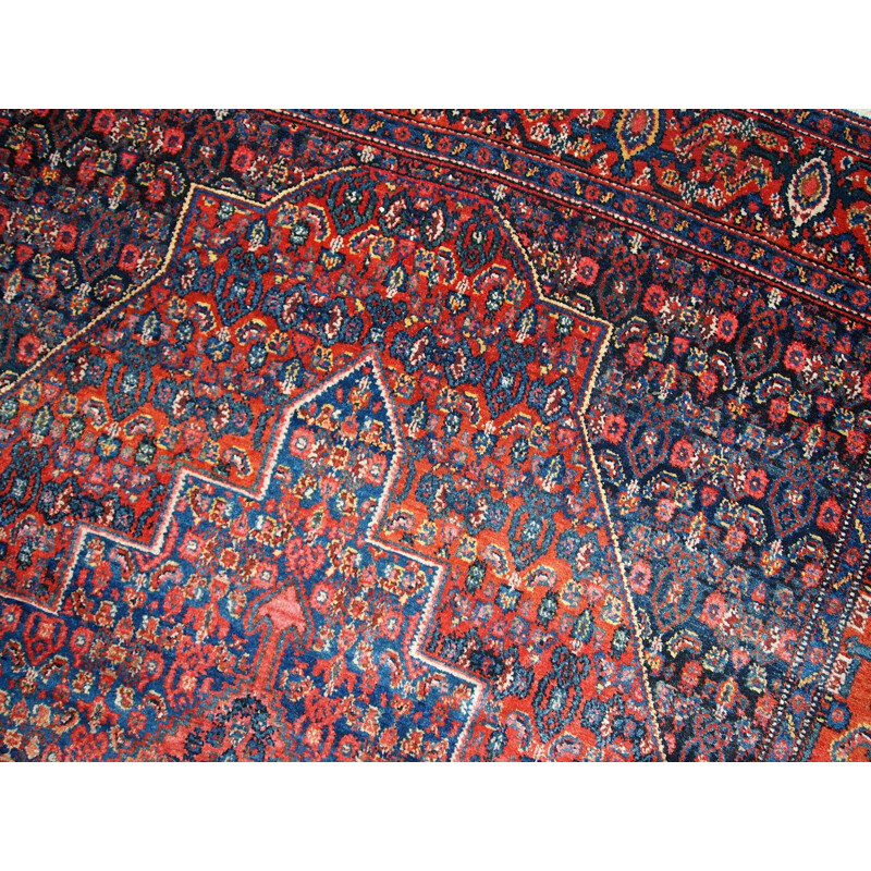 Vintage handmade Persian Senneh rug 