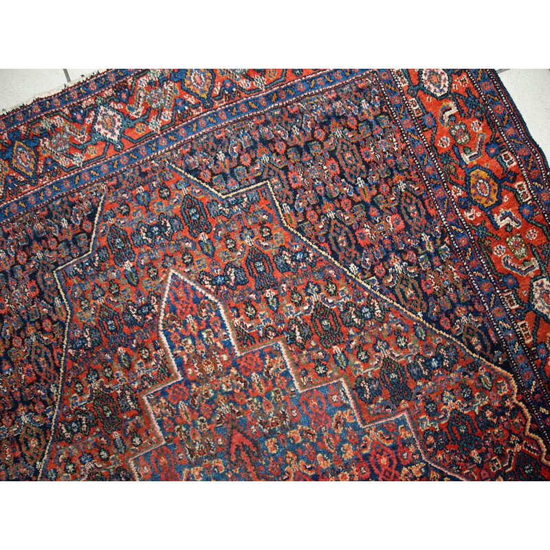 Vintage handmade Persian Senneh rug 