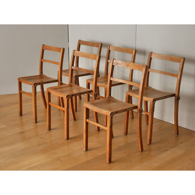 Suite de 6 chaises vintage édition Kingfisher West Bromwich