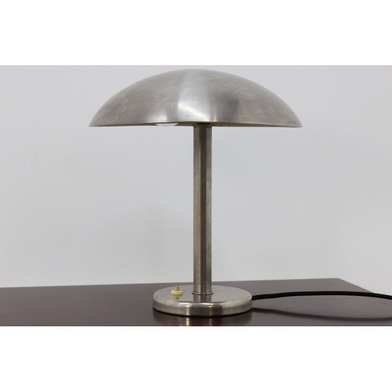 Lampe de table Bauhaus vintage en chrome