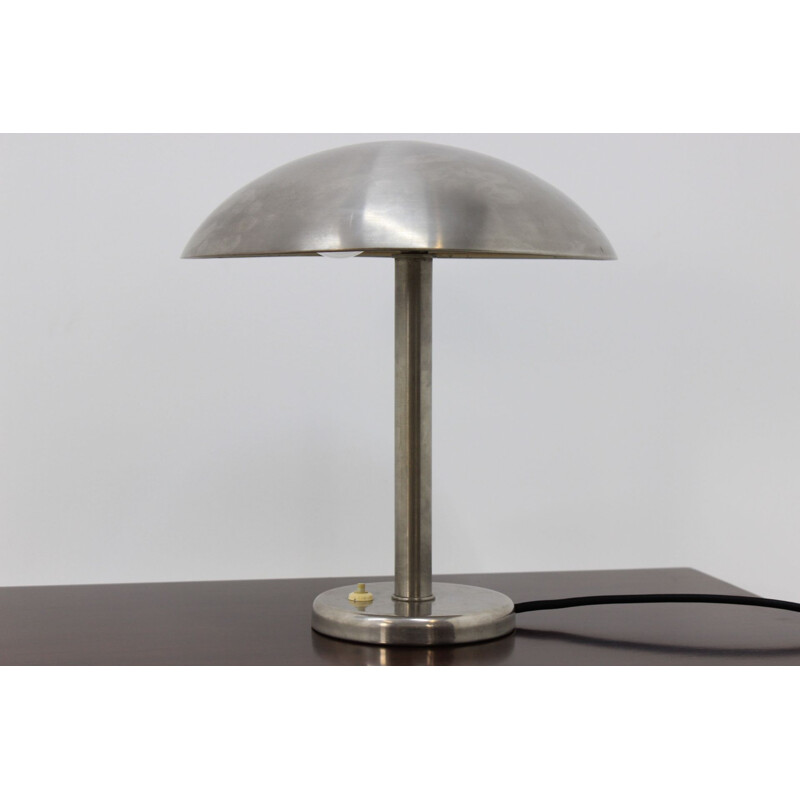 Vintage Bauhaus table lamp in chrome