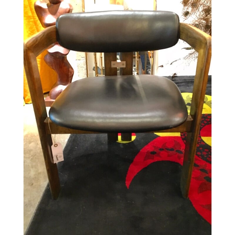 Chaise à repas vintage chaise Pampelune par Augusto Savini