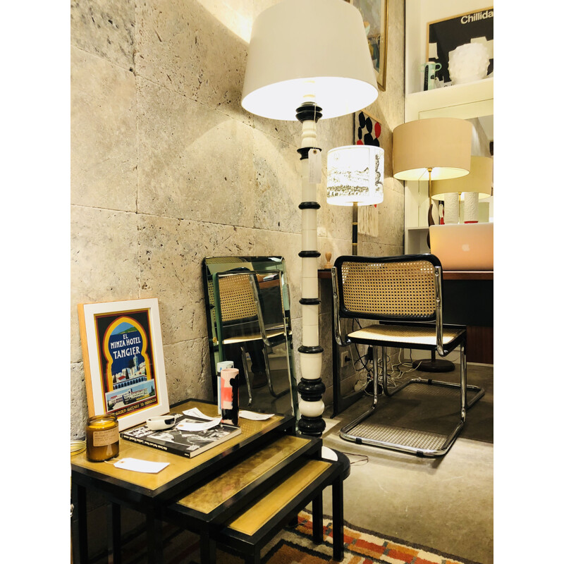 Vintage floor lamp in marble