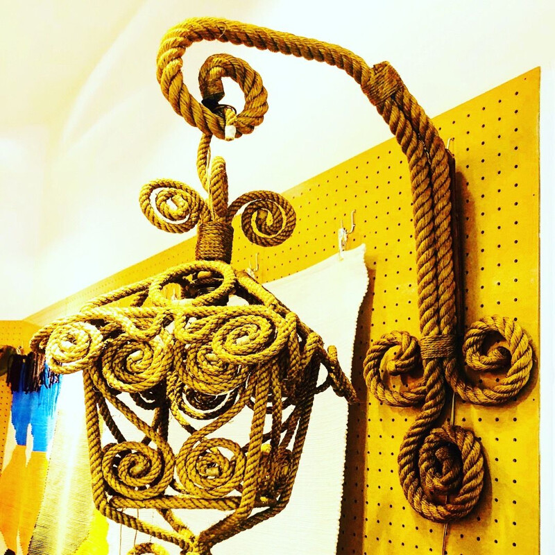 Vintage lantern in rope