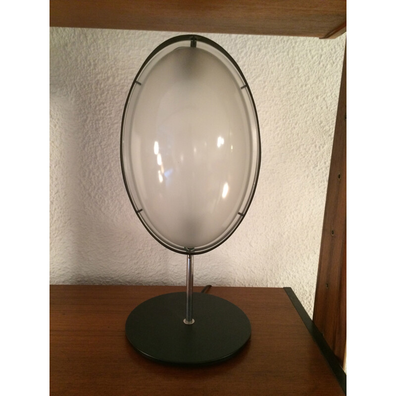 Vintage-Lampe aus Chromglas und Metall, 1950