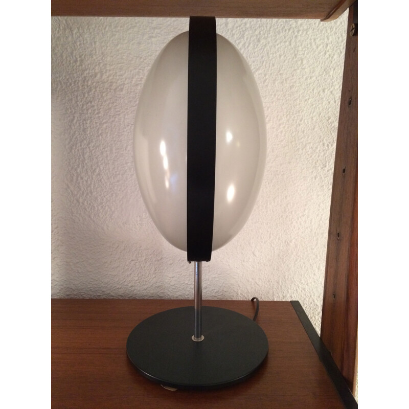 Vintage-Lampe aus Chromglas und Metall, 1950