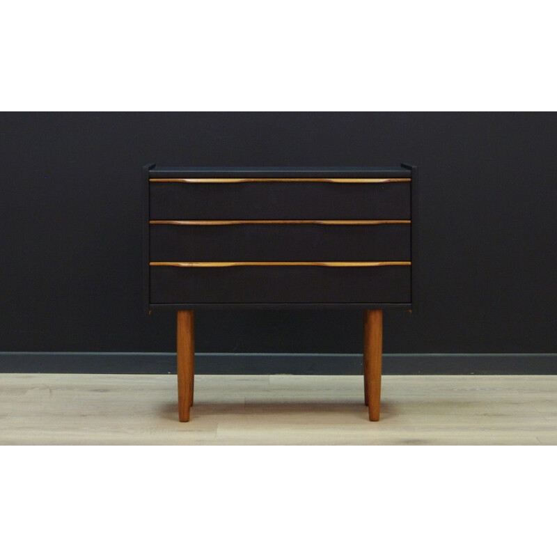 Vintage minimalist chest of drawers in teak