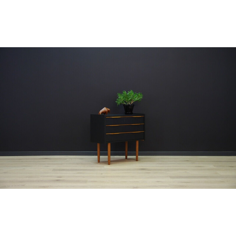 Vintage minimalist chest of drawers in teak