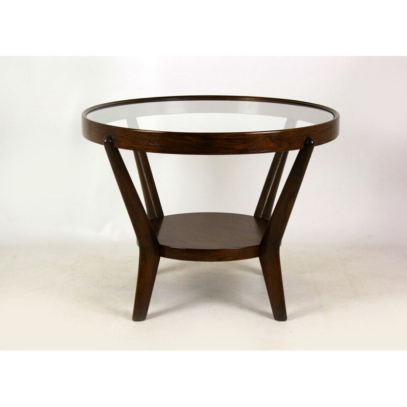 Vintage round Coffee Table by K. Koželka and A. Kropáček