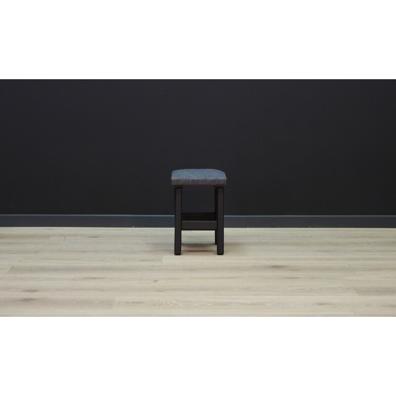 Vintage scandinavian gray stool 1960