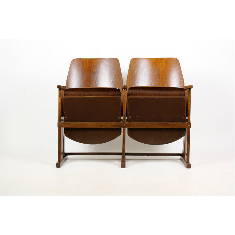 2 vintage Cinema Seaters from Ton Thonet 1960s