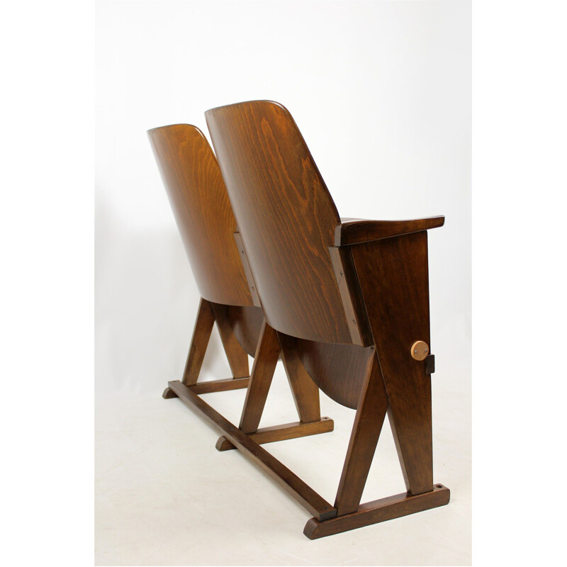 2 vintage Cinema Seaters from Ton Thonet 1960s