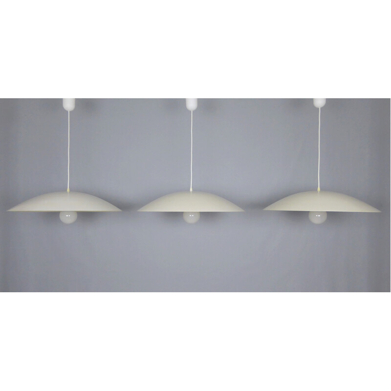 Set of 3 vintage ceiling lamps Conran Design-Groupe 1980