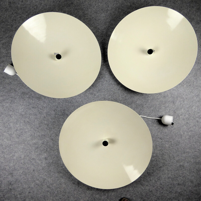 Set of 3 vintage ceiling lamps Conran Design-Groupe 1980