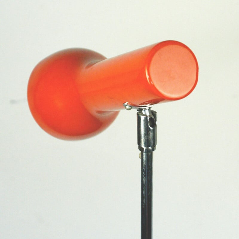 Vintage orange floor lamp by LAD Team 1966