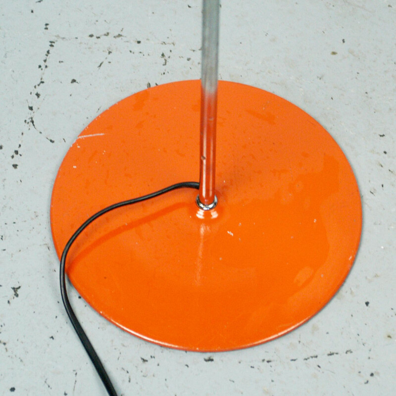 Lampadaire vintage orange conçu par LAD Team 1966