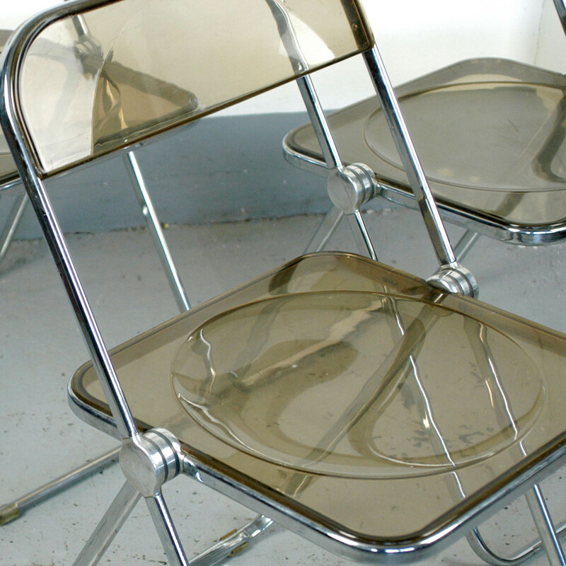 Vintage "Plia" chairs Giancarlo Piretti 1960