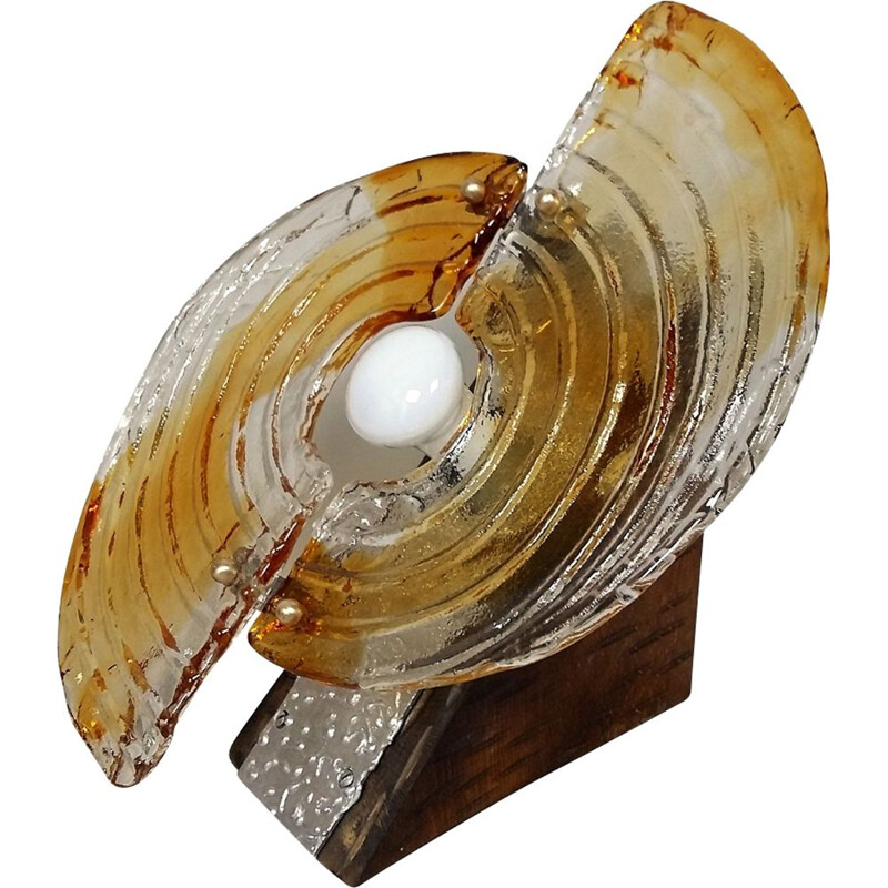 Lampe de table ou applique vintage en verre de Murano