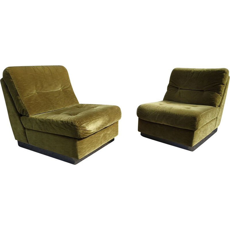 Pair of vintage armchairs by Jacques Charpentier