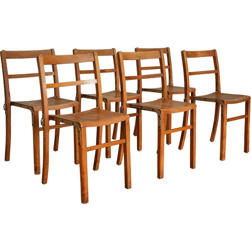 Suite de 6 chaises vintage édition Kingfisher West Bromwich