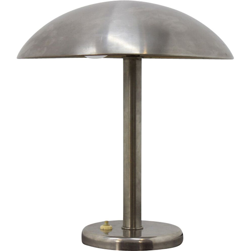 Lampe de table Bauhaus vintage en chrome