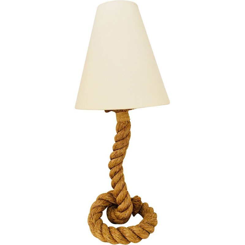 Grande Lampe de table vintage en corde 