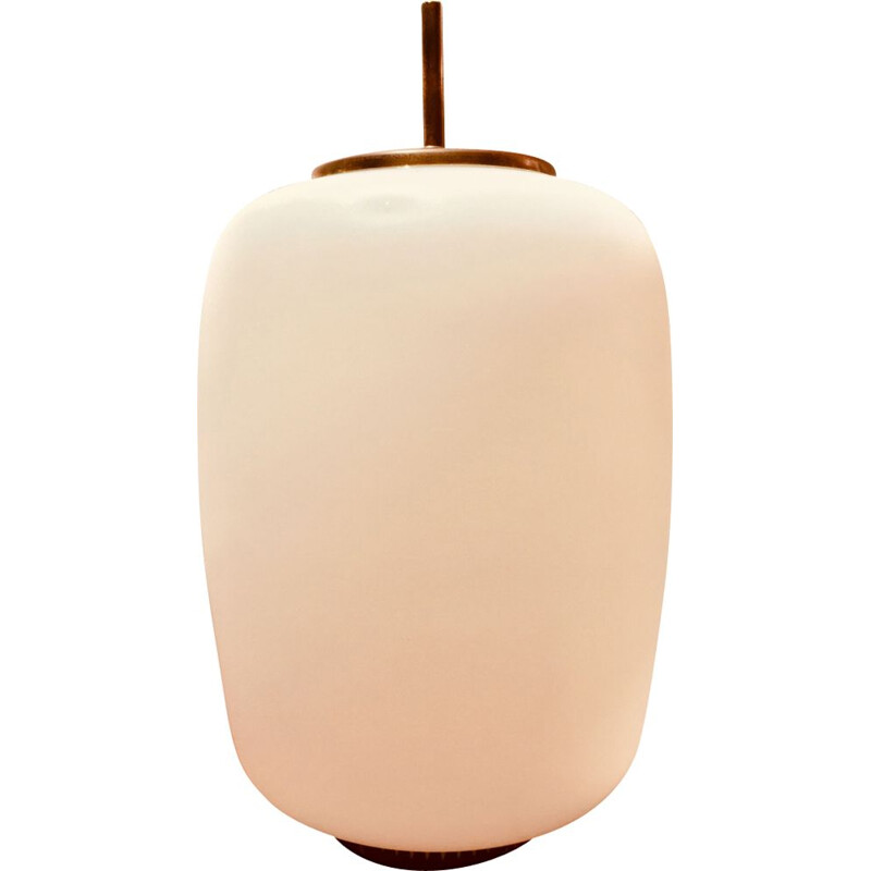 Suspension vintage danoise en opaline