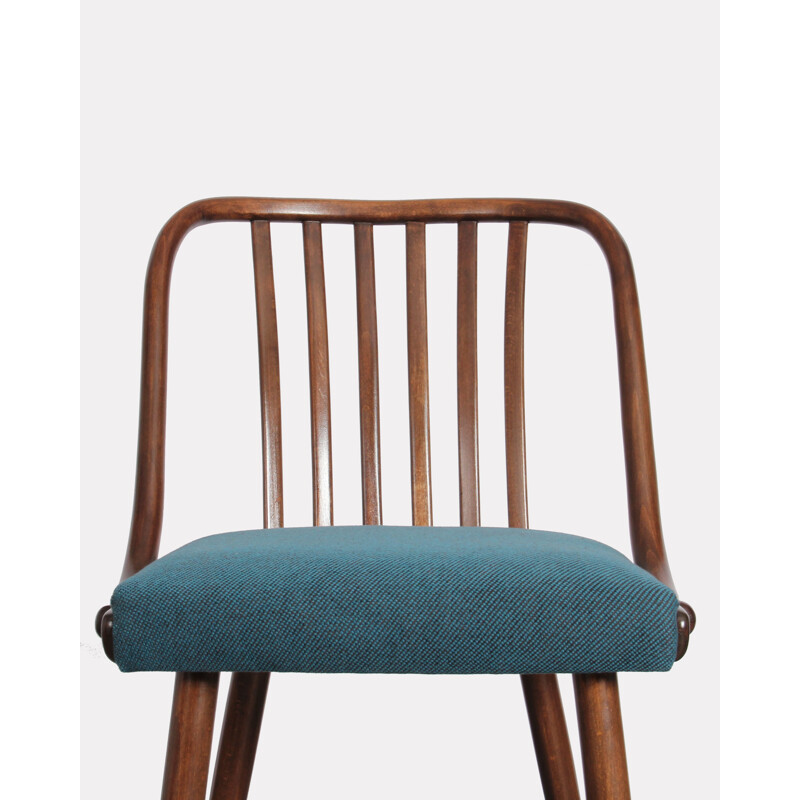 Set of 4 vintage blue chairs by Jitona