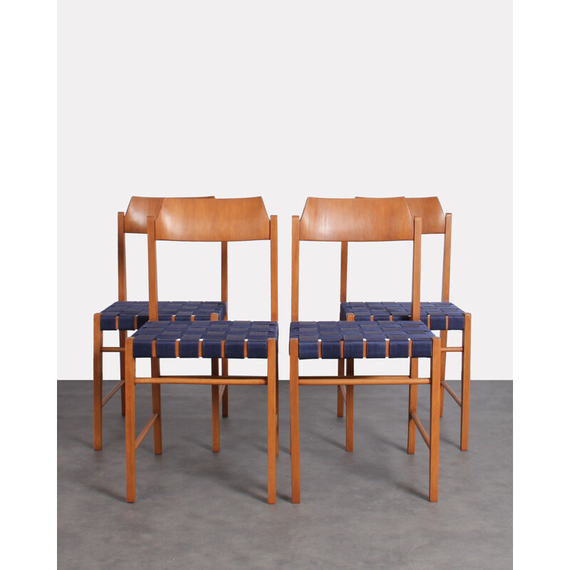 Set of 4 vintage chairs by Irena Zmudzinska, Poland 1960