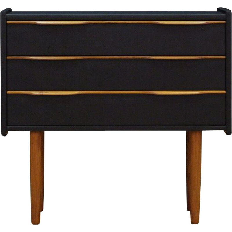 Vintage minimalist chest of drawers in teak