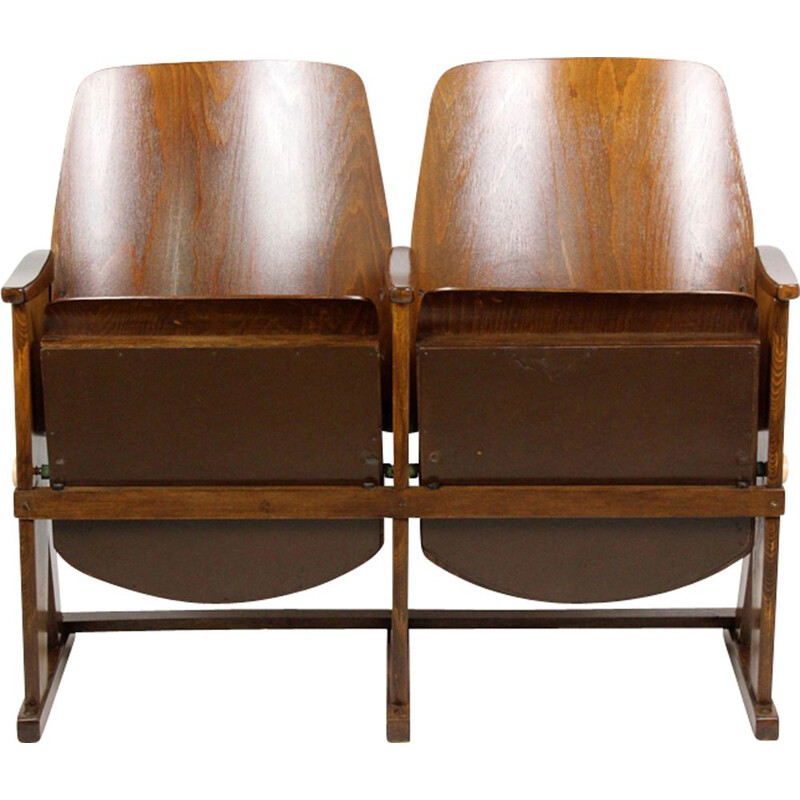 2 vintage Cinema Seaters from Ton Thonet 1960s