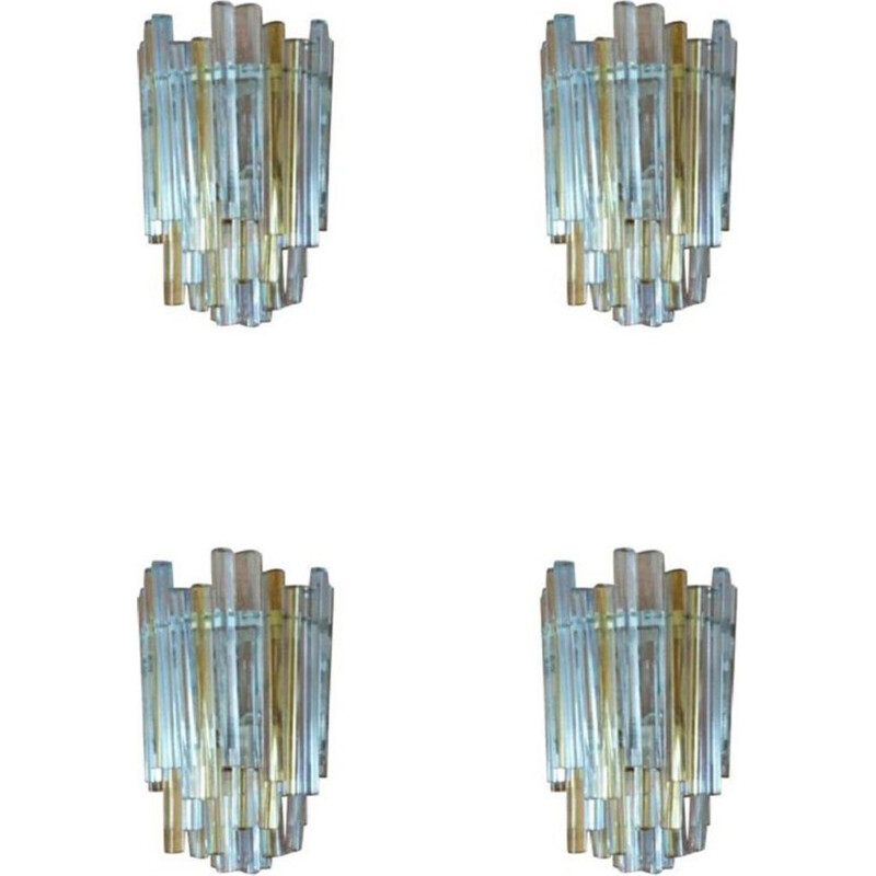 Set of 5 Carlo Scarpa vintage wall lamps 1960