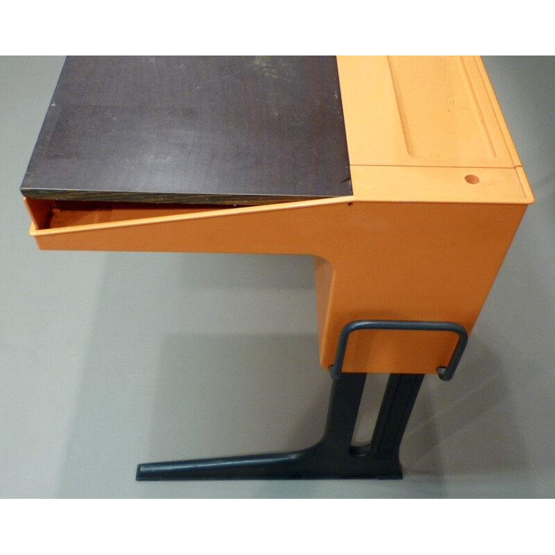 Adjustable desk in wood, metal and plastic, Luigi COLANI, edition Flototto - 1970s