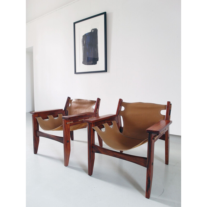 Set of 2 Kilin lounge chairs by Sergio Rodrigues