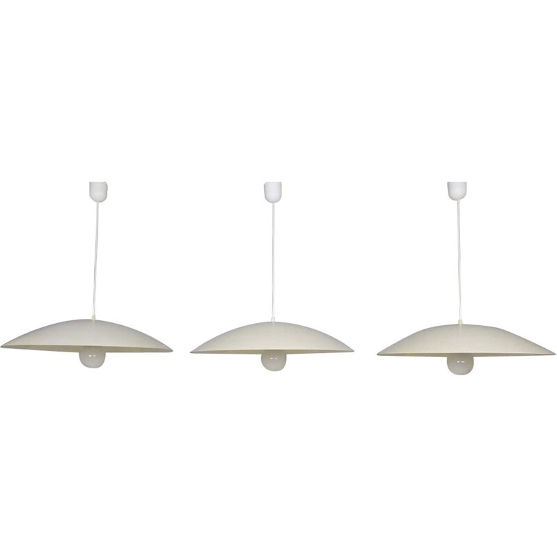 Set of 3 vintage ceiling lamps Conran Design-Groupe 1980