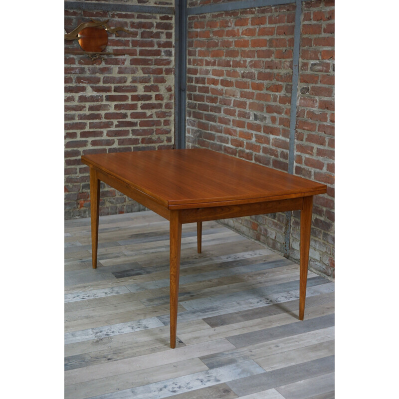 Teak dining table, Johannes Andersen for Samcom 1960s