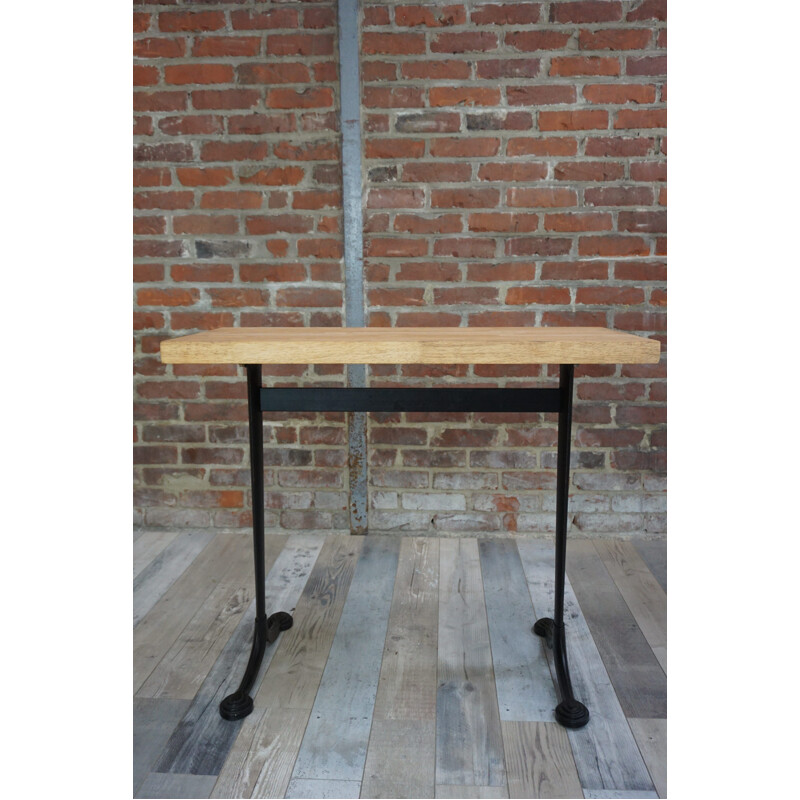 Vintage solid wood bistro table