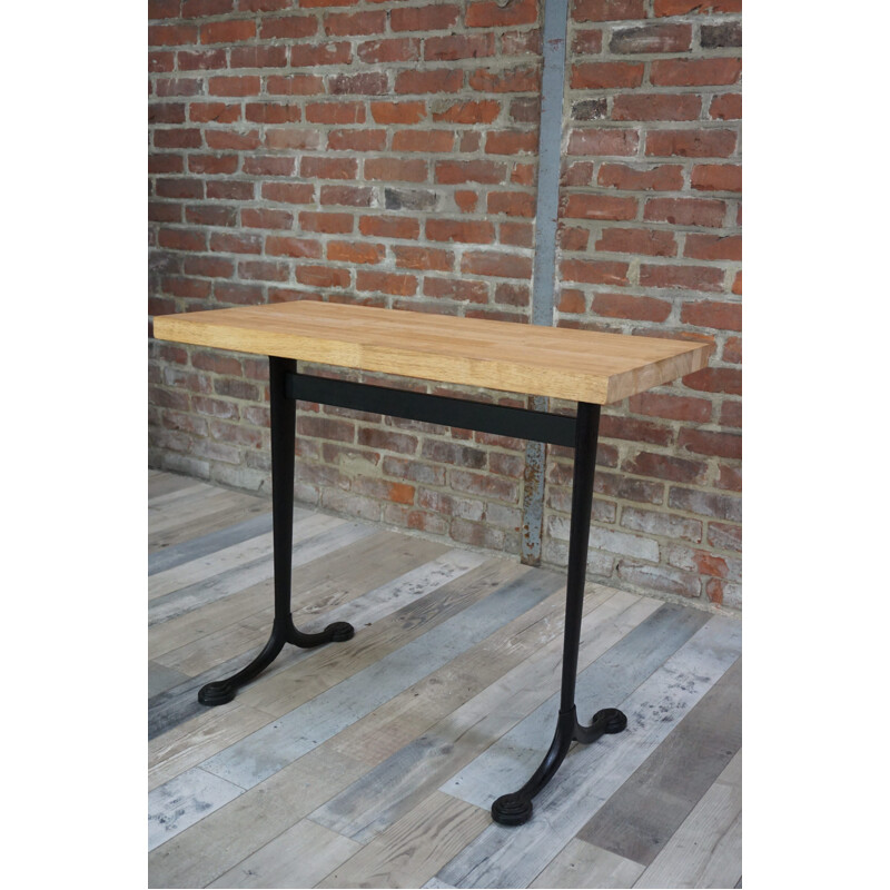 Vintage solid wood bistro table