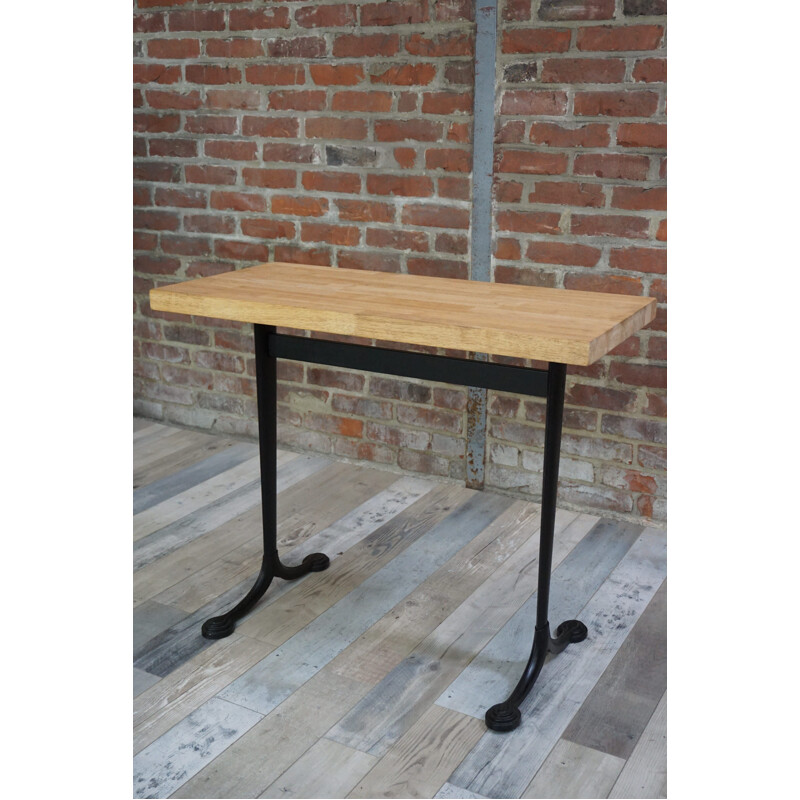 Vintage solid wood bistro table