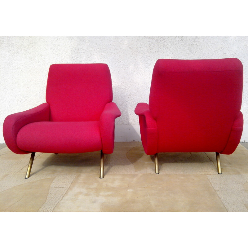 Pair of Lady armchairs, Marco ZANUSO - 1950s